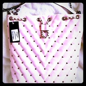 Pink studded purse